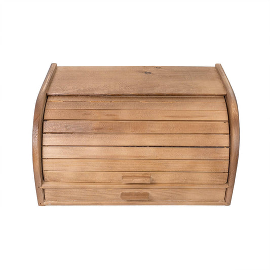 Cutie de paine cu tocator si sertar, lemn brad, 38.5x28x20cm / 1075