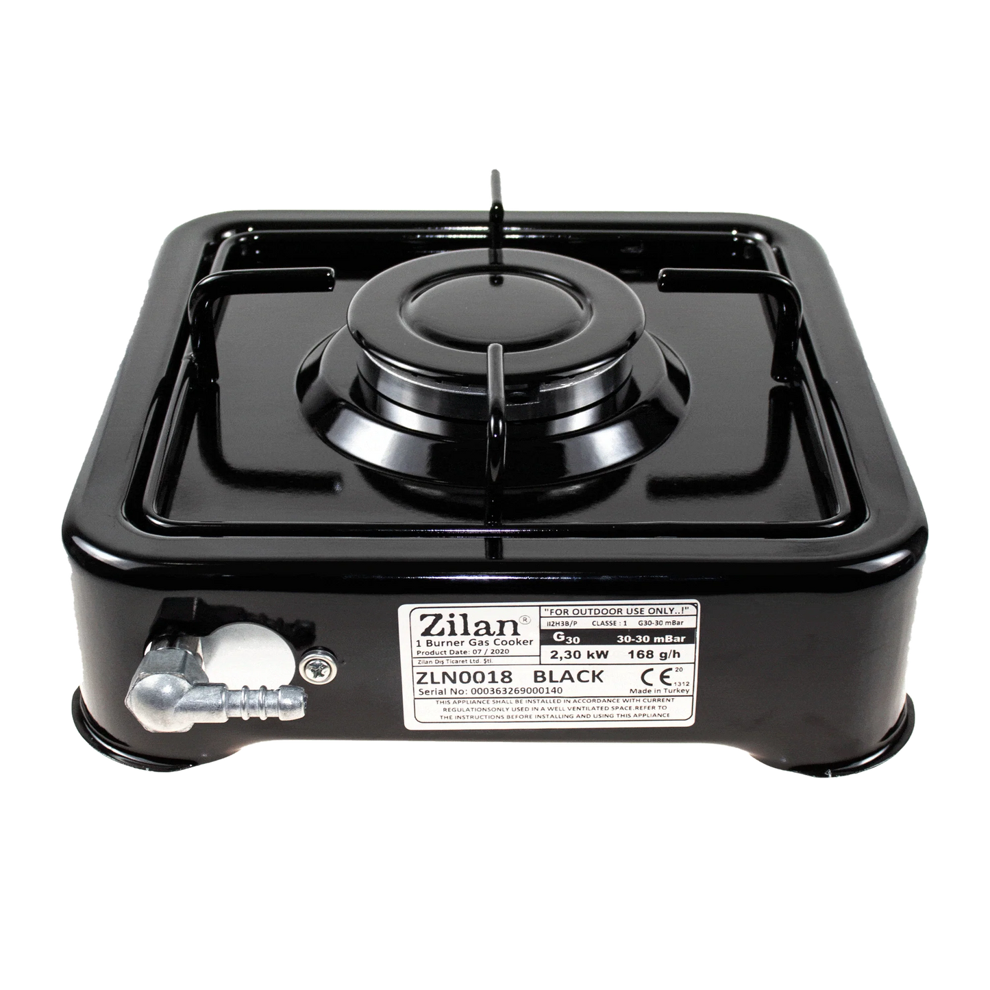 Aragaz 1 ochi, alimentare la butelie, culoare: negru / ZLN 0018_2