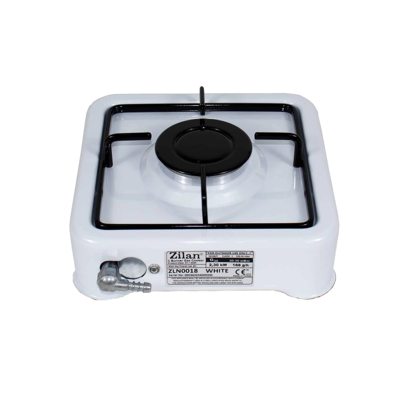 Aragaz 1 ochi, alimentare la butelie, culoare: alb / ZLN 0018_1