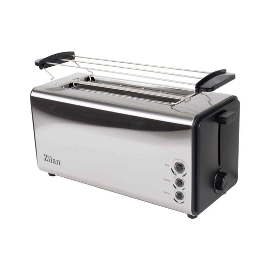 Prajitor de paine cu functie dezghetare, long slot, 4 felii, 1300 w, inox / ZLN 2720