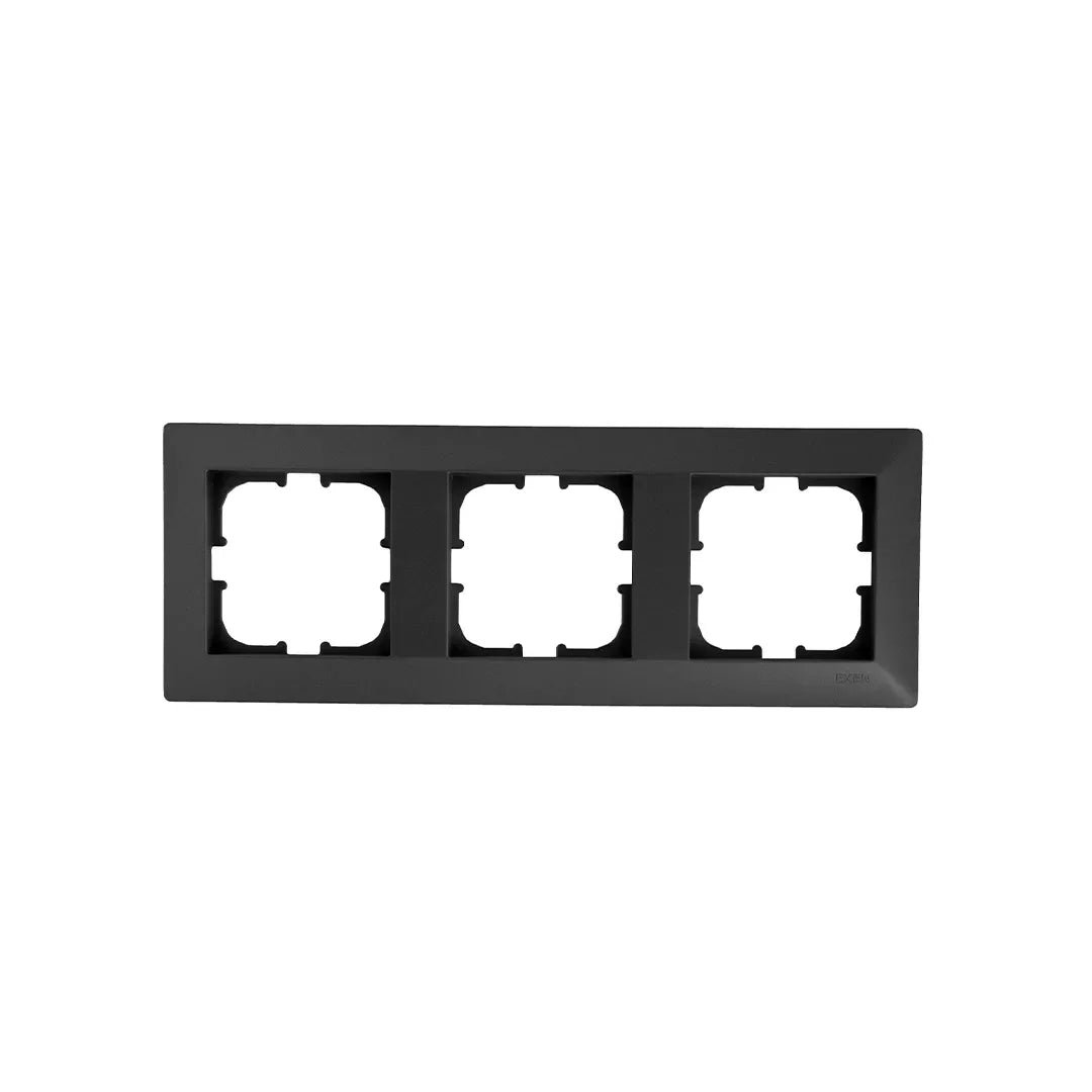 Rama pentru priza tripla ODAK EXEN, negru / 210-140000-103