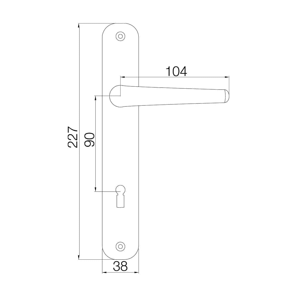 Pachet P 90 (Broasca+Maner) Argintiu 35-500 / 4578
