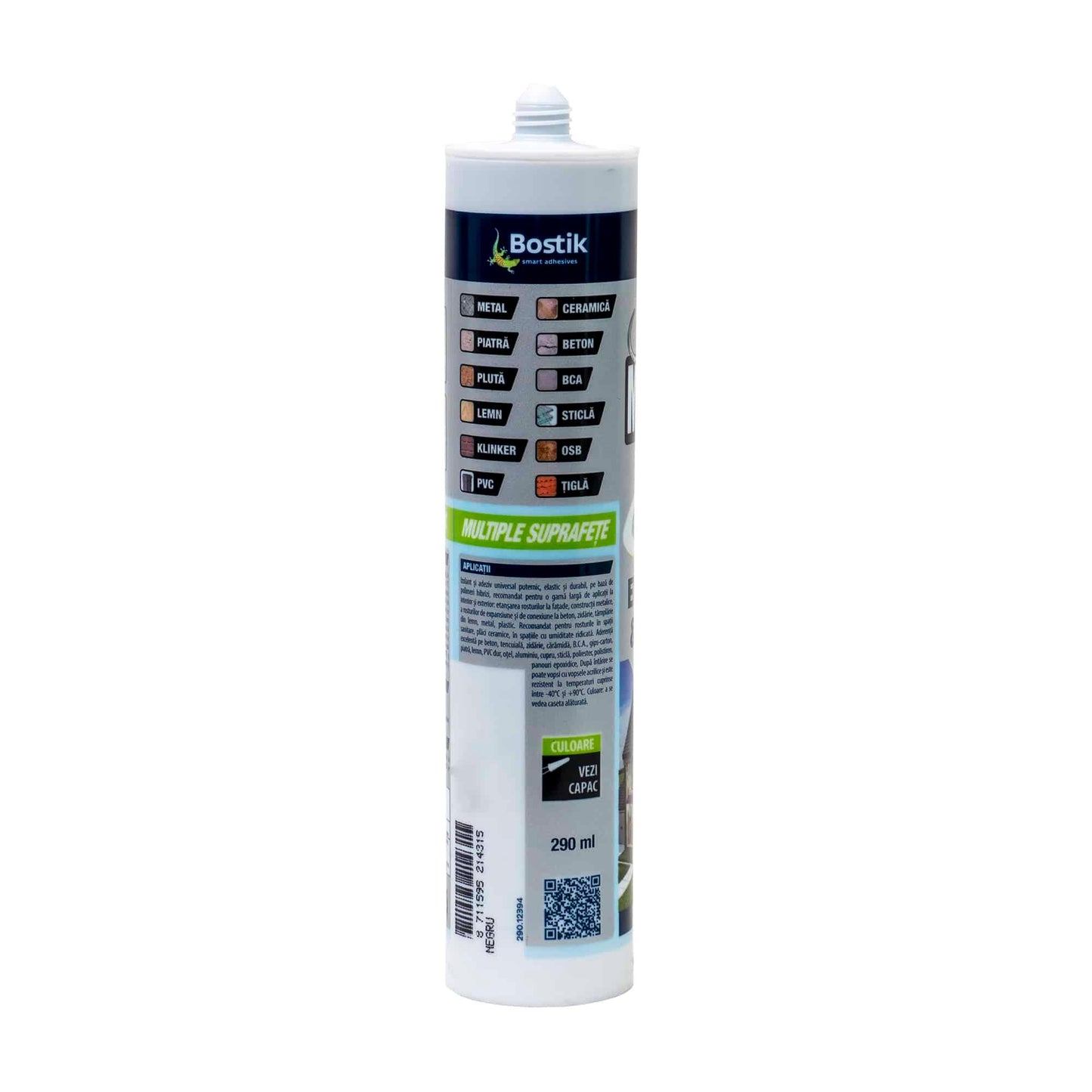 Adeziv, mamut seal universal negru, 290ml / D1184114