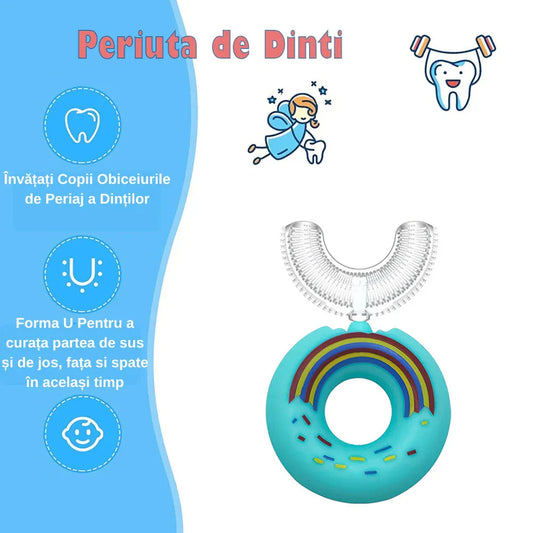 Set 5 Periute de Dinti Naimeed D1000, Blue, Circulare U-shape, pentru Copii 2-6 ani