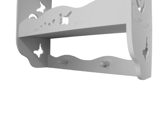 Etajera cu 3 rafturi pentru baie, D126 PVC, 37*65*14 cm