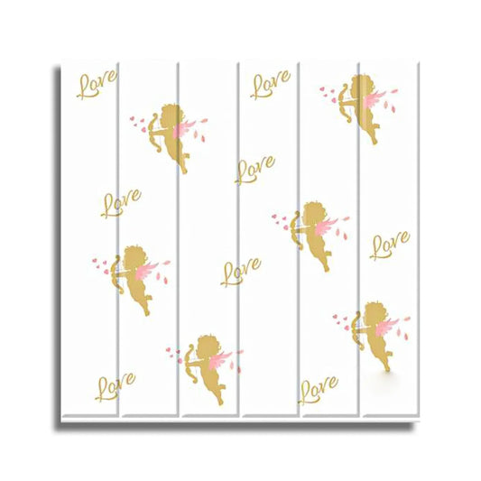 Set 10 x Tapet 3D autoadeziv, design modern, usor de curatat, 70x70 cm, Naimeed D3555