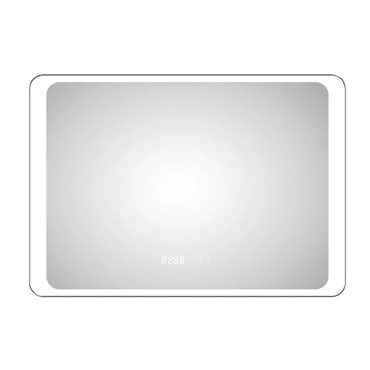 Oglinda baie, sistem iluminare LED, IP44, 100x70cm, D4221, Dezaburire, Touch, Ceas