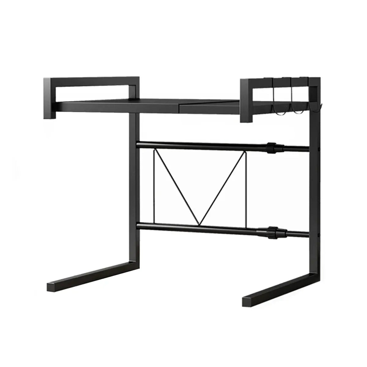 Raft metalic, lungime ajustabila, Naimeed D4435, Negru