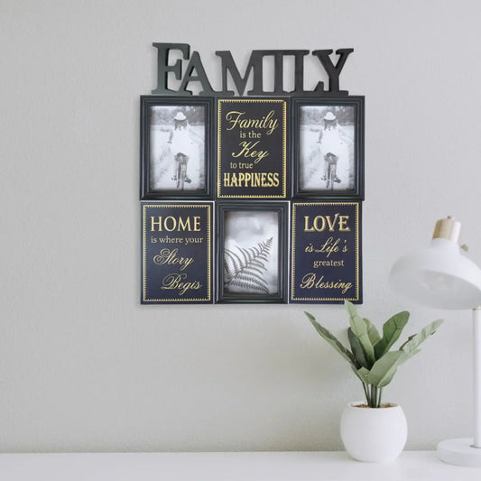 Rama foto Family, 3 poze, Naimeed D4541N, Negru