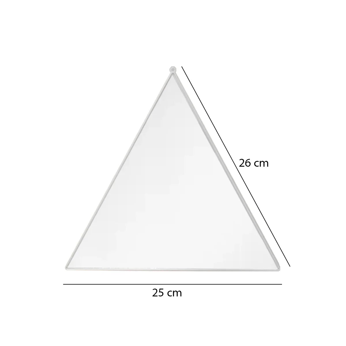 Set 3 Oglinzi Decorative, Naimeed D4606S, Argintiu, 24x1x23 cm