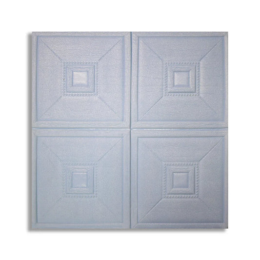 Set 5 x Tapet 3D Autoadeziv, design modern, rezistent la umezeala, usor de curatat, 70x70cm, Naimeed D4740, Albastru