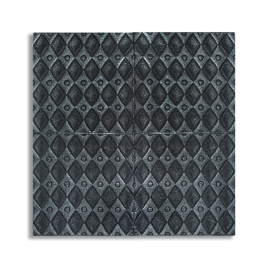 Set 10 x Tapet 3D Autoadeziv, design modern, rezistent la umezeala, usor de curatat, 70x70cm, Naimeed D4759, Negru