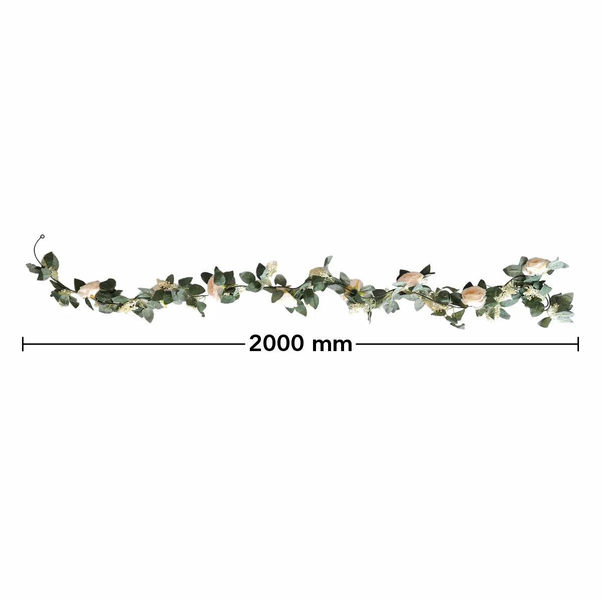Planta artificiala curgatoare cu flori, Naimeed D4866, Portocaliu, 2m