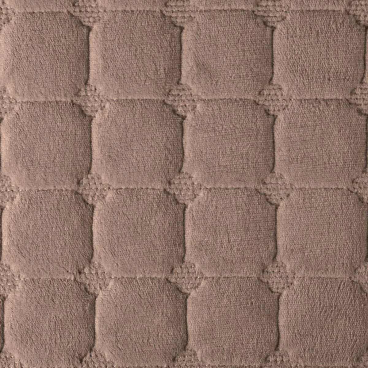 Cuvertura Canapea, Naimeed D4885L, 70x240cm, poliester, pufoasa, matlasata, Maro Inchis
