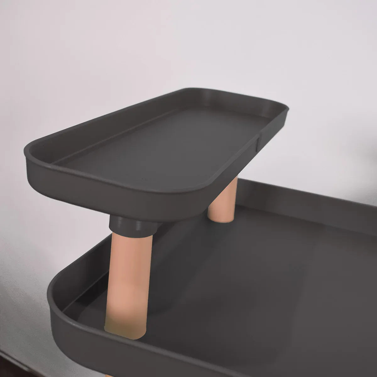 Raft multifunctional, 3 niveluri, Naimeed D5285, Gri, 50x36x86cm