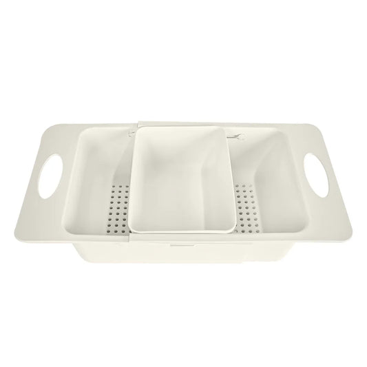 Strecuratoare extensibila pentru chiuveta, Naimeed D5347, bol detasabil, Crem, 38x20x9cm