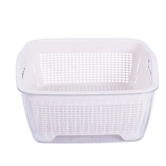 Set strecuratoare cu bol detasabil, Naimeed D5349, plastic, 27x26X13cm, Alb