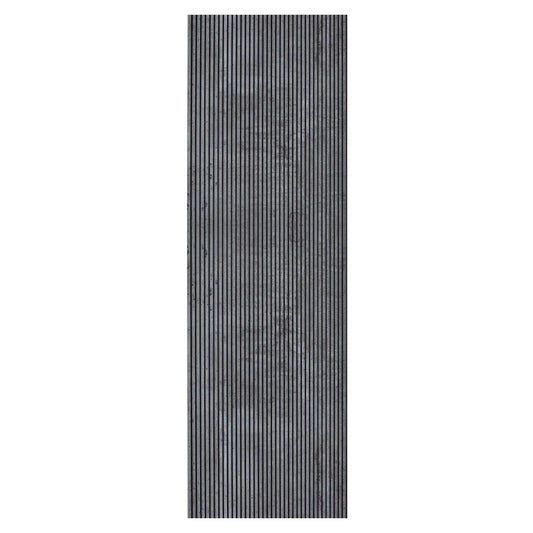 Set 5 panouri decorative, riflaj, polimer rigid, Naimeed D5466, 270x30x0.5cm, Gri