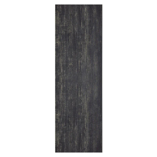 Set 5 panouri decorative, riflaj, polimer rigid, Naimeed D5468, 270x30x0.5cm, Negru