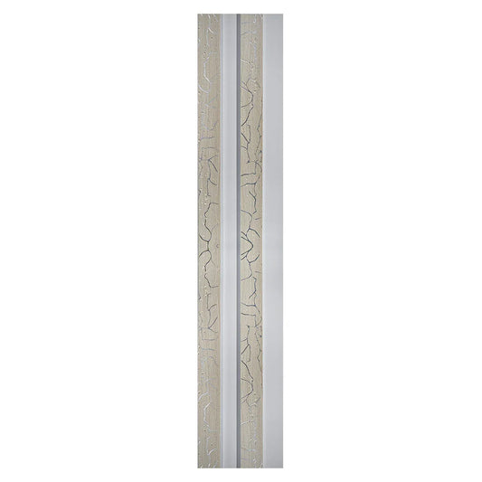 Set 5 panouri decorative, riflaj, polimer rigid, Naimeed D5474, 270x12x2cm, Alb
