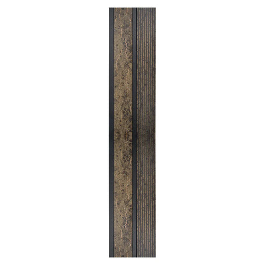 Set 5 panouri decorative, riflaj, polimer rigid, Naimeed D5484, 270x12x1cm, Maro