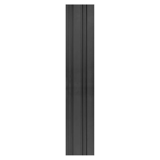 Set 5 panouri decorative, riflaj, polimer rigid, Naimeed D5490, 270x12x1cm, Negru