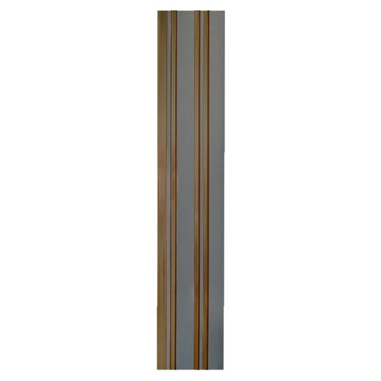 Set 5 panouri decorative, riflaj, polimer rigid, Naimeed D5493, 270x12x1cm, Gri/Auriu