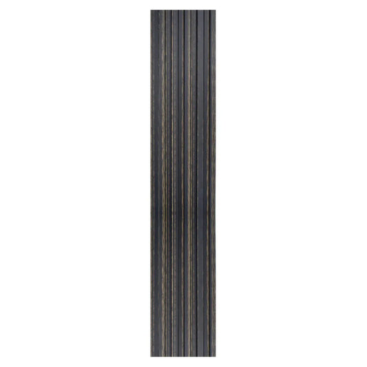 Set 5 panouri decorative, riflaj, polimer rigid, Naimeed D5497, 270x12x1cm, Negru