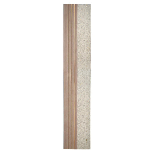 Set 5 panouri decorative, riflaj, polimer rigid, Naimeed D5500, 270x16x1cm, Crem deschis