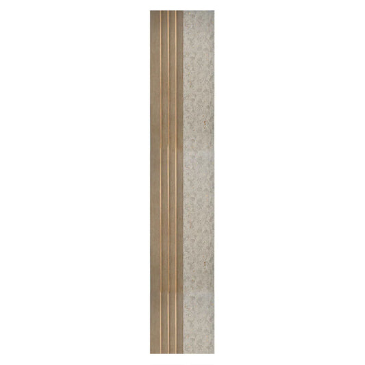Set 5 panouri decorative, riflaj, polimer rigid, Naimeed D5501, 270x16x1cm, Crem inchis