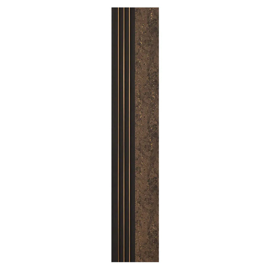 Set 5 panouri decorative, riflaj, polimer rigid, Naimeed D5502, 270x16x1cm, Maro