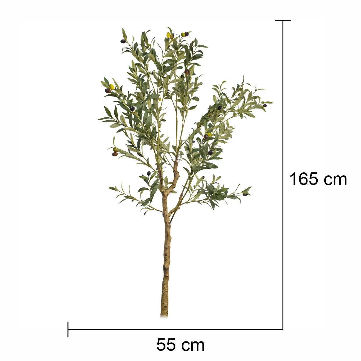 Copac artificial, Maslin fara ghiveci, Naimeed D5606, 165x55 cm, Verde