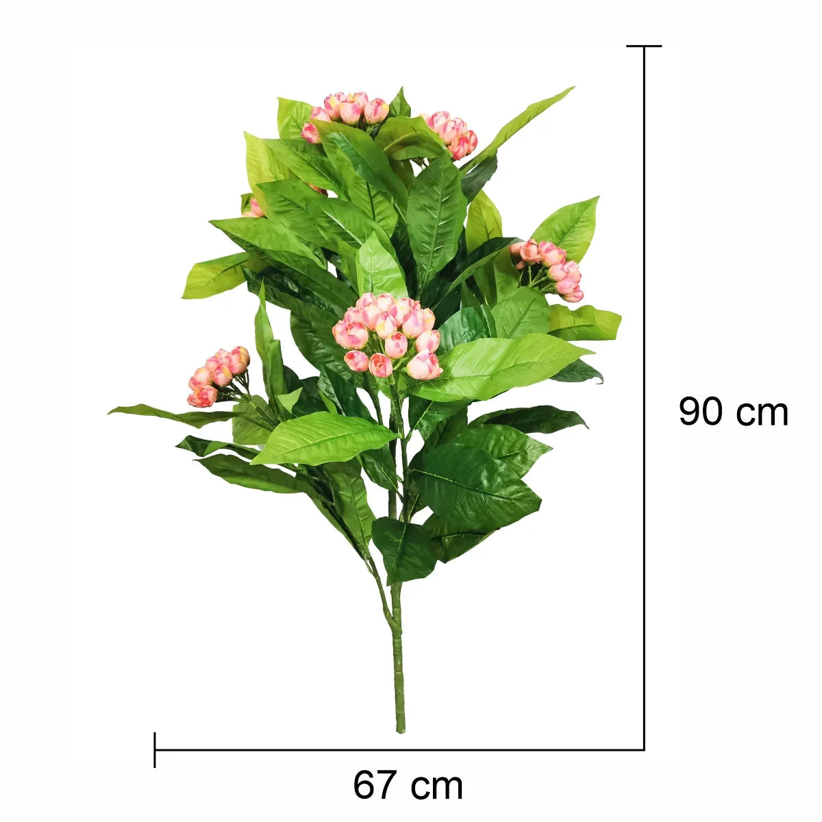 Floare artificiala fara ghiveci, Naimeed D5631, 90x67 cm, Roz