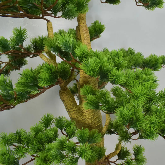 Copac artificial, Bonsai Pin fara ghiveci, Naimeed D5645, 166x85 cm, Verde Inchis