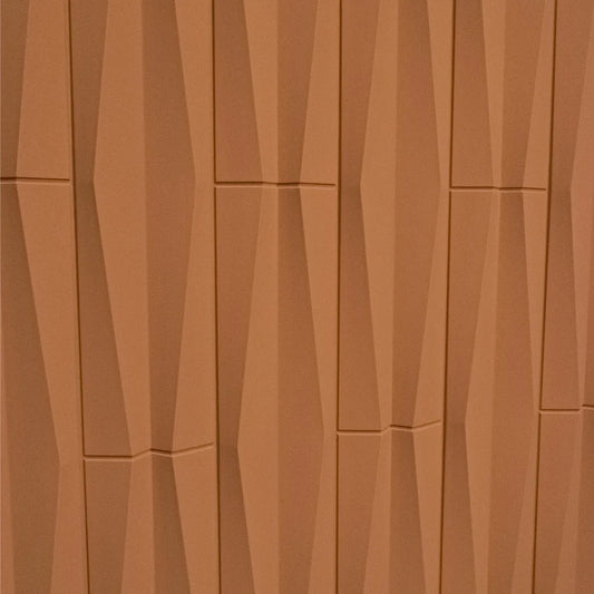 Set 12 x Panou Decorativ 3D, Naimeed D5775, ultrausor, design elegant, PU, 120 x 60 x 2.5 cm, Portocaliu