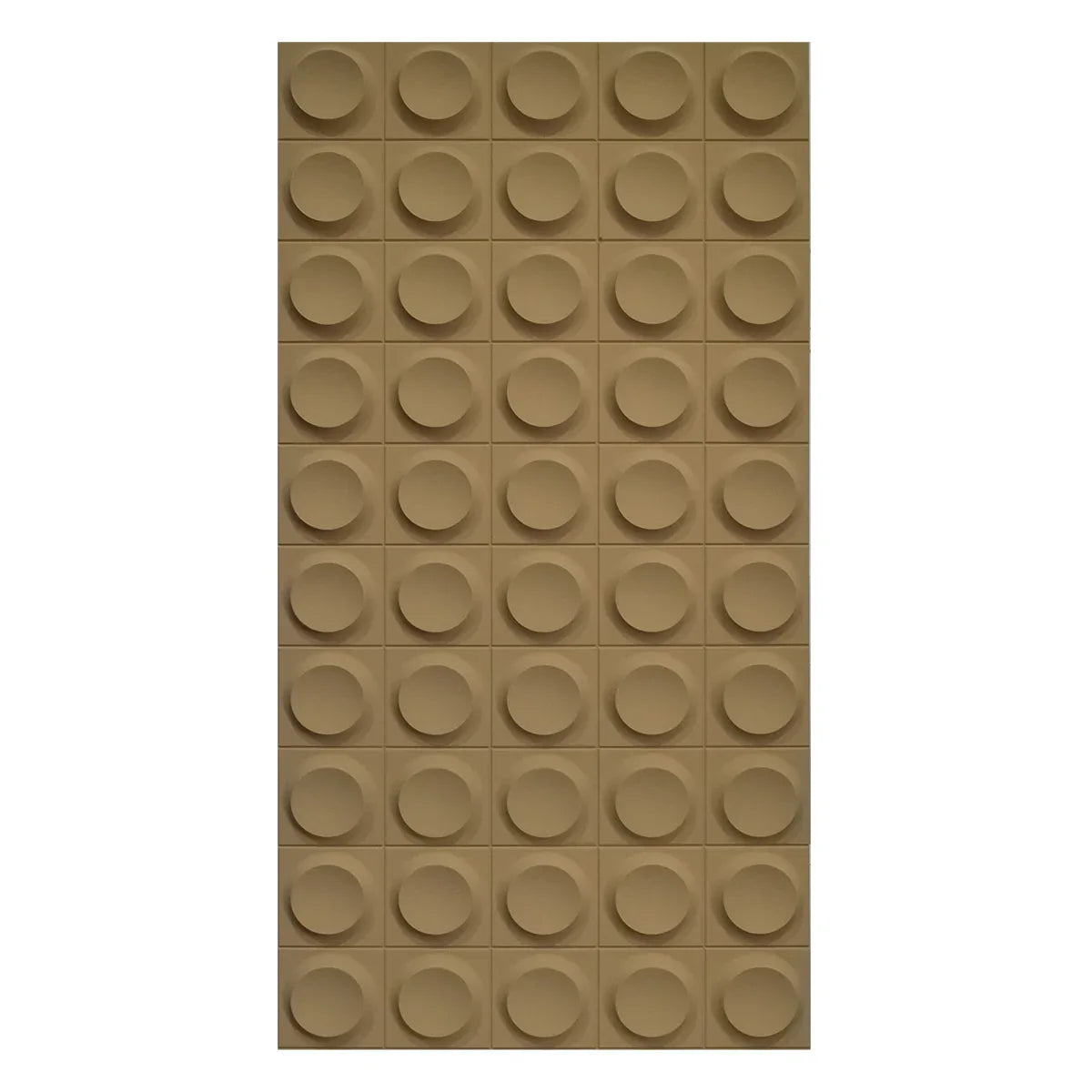 Set 12 x Panou Decorativ 3D, Naimeed D5778, ultrausor, design elegant, PU, 120 x 60 x 2.5 cm, Maro