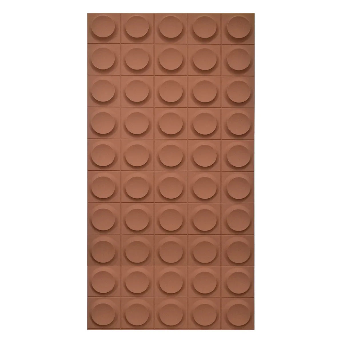 Set 12 x Panou Decorativ 3D, Naimeed D5781, ultrausor, design elegant, PU, 120 x 60 x 2.5 cm, Caramiziu
