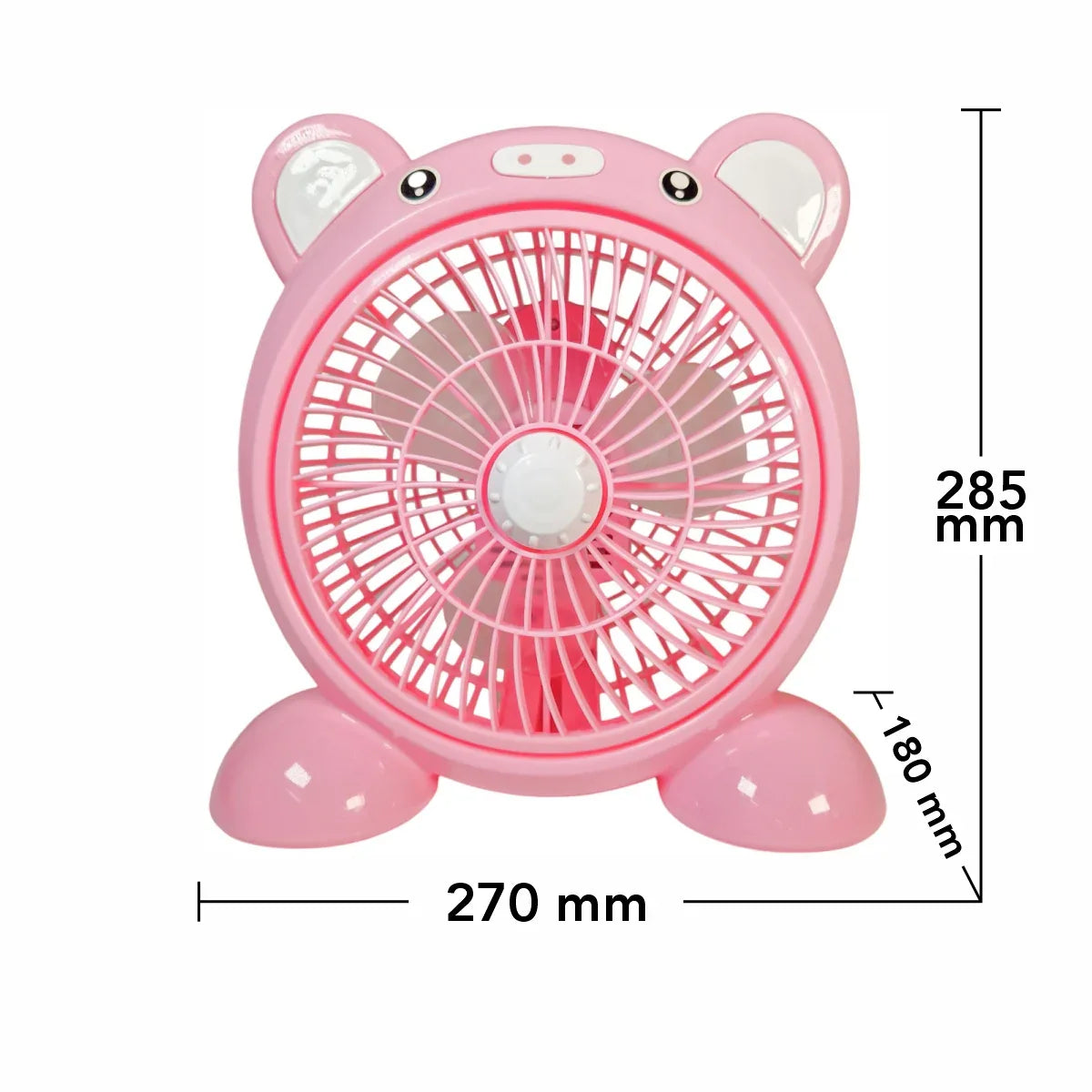 Ventilator, Naimeed D5864, USB, Roz, 268x278x155mm
