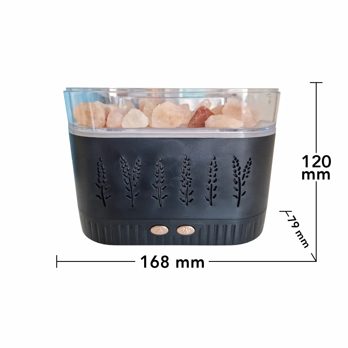 Umidificator cu aromaterapie, Naimeed D6043, Negru, 168x120x79mm