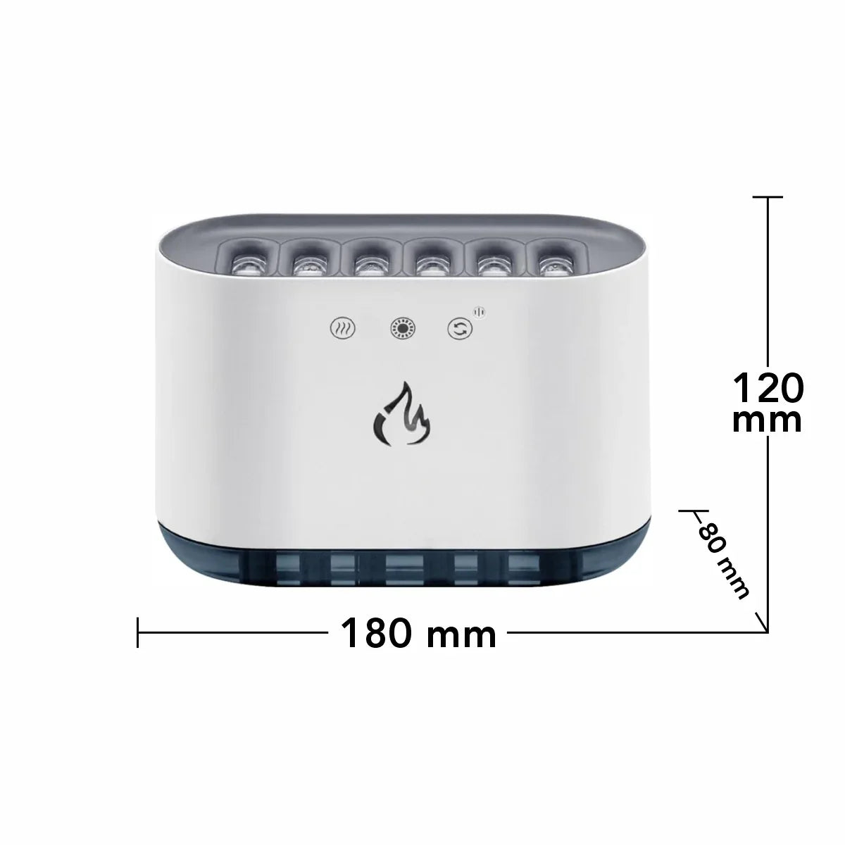 Umidificator cu aromaterapie, Naimeed D6049, Alb, 180x120x80mm