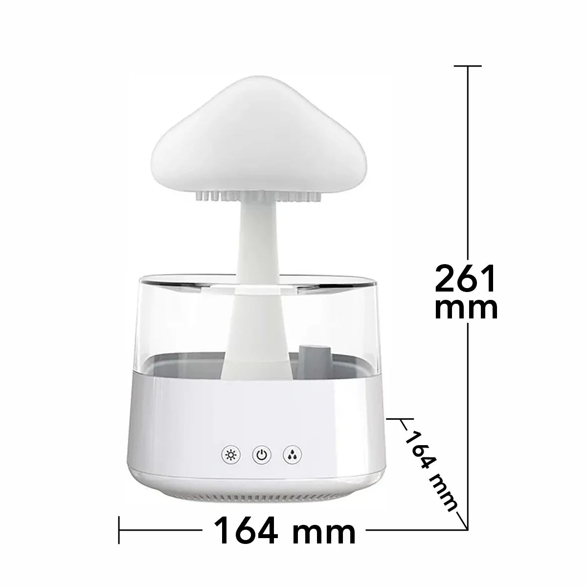 Umidificator cu aromaterapie, Naimeed D6059, Alb, 164x261x164mm