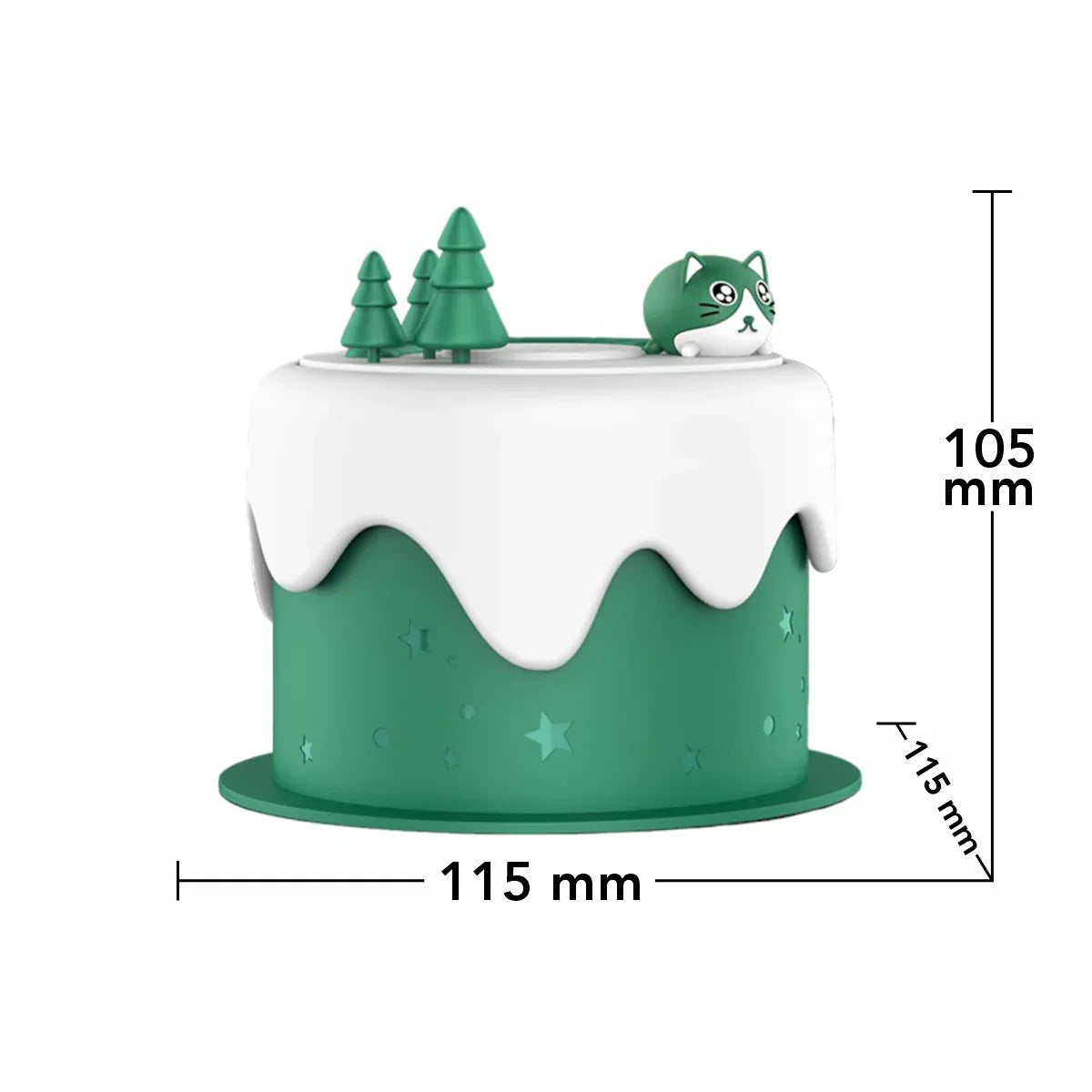 Umidificator cu aromaterapie pentru copii, Naimeed D6070, Verde,115x105x115mm