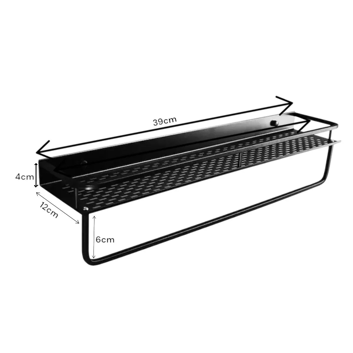 Suport multifunctional din aluminiu, Naimeed D6166, Negru