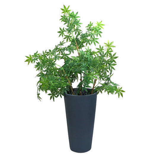 Ghiveci ecologic, Eco-friendly, Naimeed D6341, Mic, din materiale minerale, Gri, 60x30x30cm