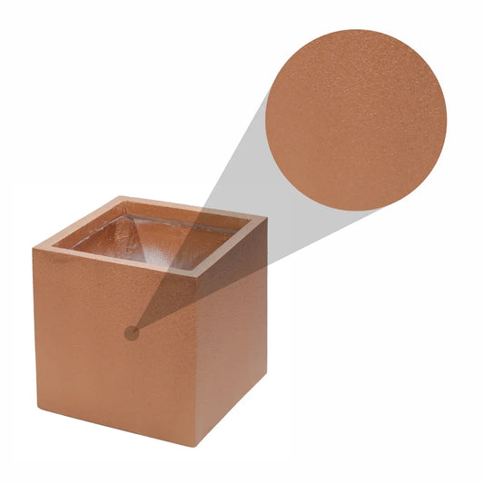Ghiveci ecologic, Eco-friendly, Naimeed D6345, Mic, din materiale minerale, Maro, 30x30x30cm