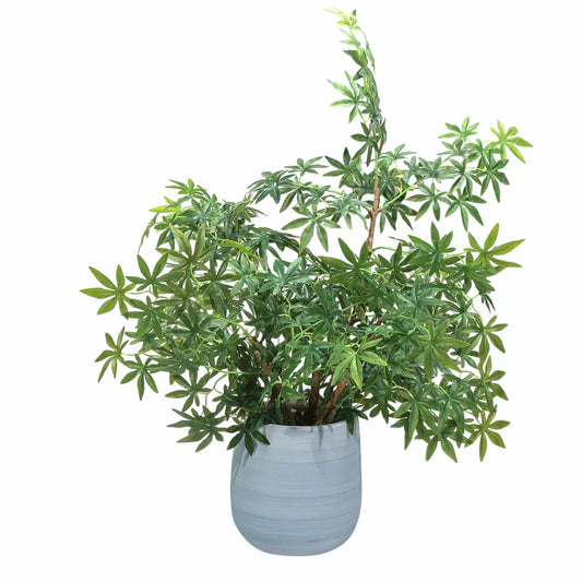 Ghiveci ecologic, Eco-friendly, Naimeed D6376, Mic, din materiale minerale, Albastru, 26x23x23cm