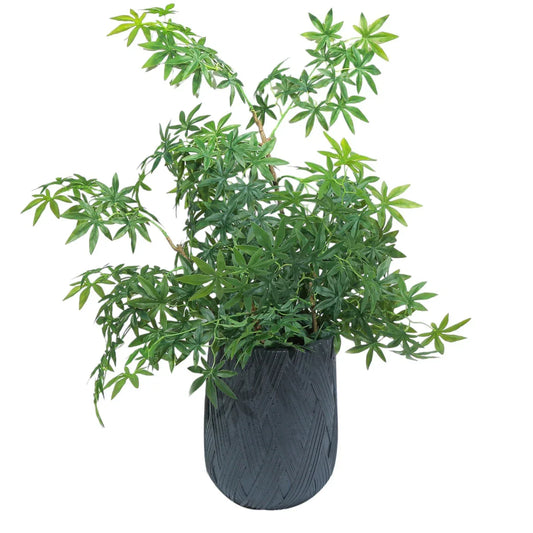 Ghiveci ecologic, Eco-friendly, Naimeed D6385, Mic, din materiale minerale, Negru, 34x27x27cm