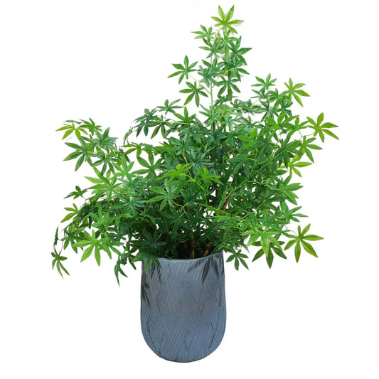 Ghiveci ecologic, Eco-friendly, Naimeed D6387, Mic, din materiale minerale, Gri, 34x27x27cm