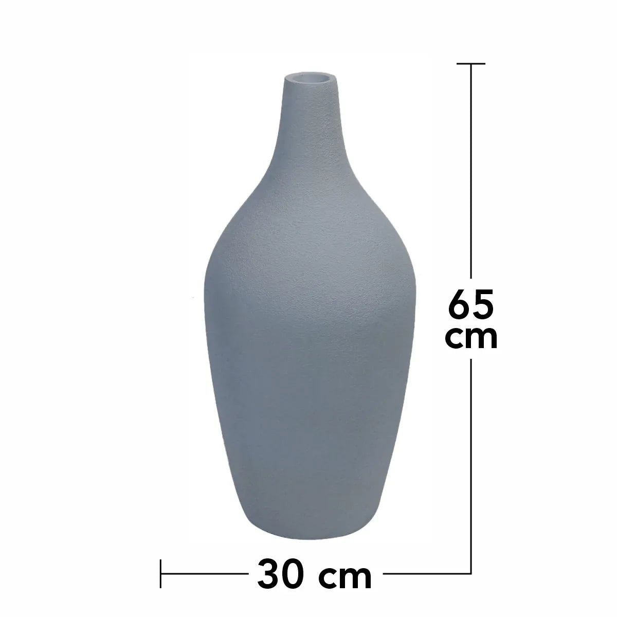 Ghiveci ecologic, Eco-friendly, Naimeed D6400 Mediu, din materiale minerale, Gri, 65x30x30cm