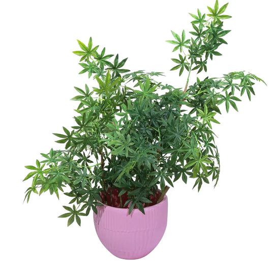 Ghiveci ecologic, Eco-friendly, Naimeed D6412, Mediu, din materiale minerale, Roz, 30x35x35cm